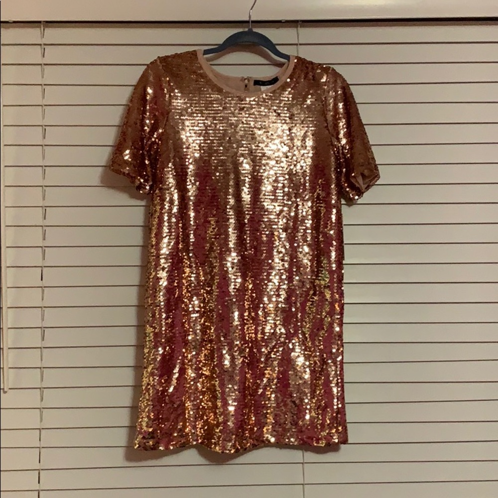 Sequin New Years Eve shift dress